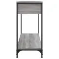 Table console sonoma gris 100x34,5x75 cm bois d'ingénierie