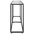 Table console Marbre blanc 180x35x75,5 cm Verre trempé