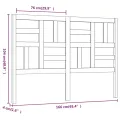 Tête de lit 166x4x104 cm Bois massif de pin