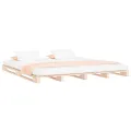 Lit de palette 140x200 cm bois de pin massif
