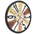 Horloge murale Métal 60 cm Multicolore