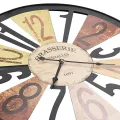 Horloge murale Métal 60 cm Multicolore