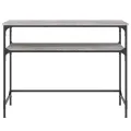 Table console sonoma gris 100x35,5x75 cm bois d'ingénierie