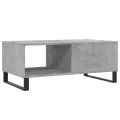 Table basse Gris béton 90x50x36,5 cm Bois d'ingénierie