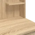 Coiffeuse avec lumières LED chêne sonoma 96x40x142 cm