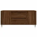 Table basse chêne marron 102x44,5x50 cm bois d'ingénierie