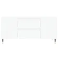 Table basse blanc 102x44,5x50 cm bois d'ingénierie