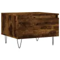 Tables basses 2 pcs chêne fumé 50x46x35 cm bois d'ingénierie