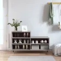 Armoire à chaussures Sonoma gris 102x36x60 cm Bois d'ingénierie