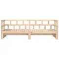 Lit de jour avec lit gigogne 80x200 cm bois de pin massif