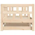 Lit de jour avec lit gigogne 80x200 cm bois de pin massif