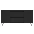 Table basse noir 102x44,5x50 cm bois d'ingénierie