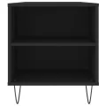 Table basse noir 102x44,5x50 cm bois d'ingénierie
