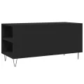 Table basse noir 102x44,5x50 cm bois d'ingénierie