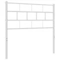 Tête de lit métal blanc 100 cm