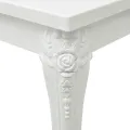 Table basse blanc brillant 100x50x42 cm bois d'ingénierie