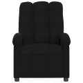 Fauteuil de massage inclinable Noir Tissu