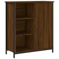 Buffet chêne marron 70x30x80 cm bois d'ingénierie