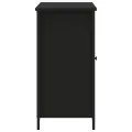 Buffet noir 100x35x70 cm bois d'ingénierie