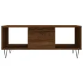 Table basse Chêne marron 90x50x36,5 cm Bois d'ingénierie