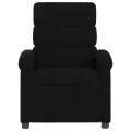 Fauteuil de massage inclinable Noir Tissu
