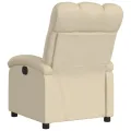 Fauteuil inclinable Crème Tissu