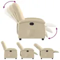 Fauteuil inclinable Crème Tissu