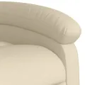 Fauteuil inclinable Crème Tissu