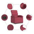 Fauteuil inclinable Rouge bordeaux Tissu