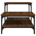 Table basse chêne marron 100x50,5x45 cm bois d'ingénierie