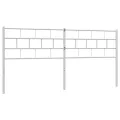 Tête de lit métal blanc 200 cm