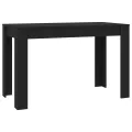 Table de salle à manger Noir 120 x 60 x 76 cm Bois d'ingénierie