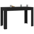 Table de salle à manger Noir 120 x 60 x 76 cm Bois d'ingénierie