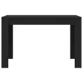 Table de salle à manger Noir 120 x 60 x 76 cm Bois d'ingénierie