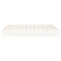Cadre de lit blanc bois massif 160x200 cm