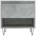 Tables basses 2 pcs gris béton 50x46x50 cm bois d'ingénierie