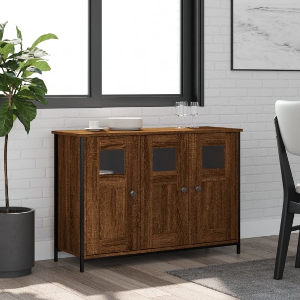 Buffet chêne marron 100x35x70 cm bois d'ingénierie