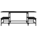 Table basse noir 100x50,5x40 cm bois d'ingénierie