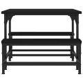 Table basse noir 100x50,5x40 cm bois d'ingénierie
