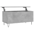 Table basse Gris béton 90x44,5x45 cm Bois d'ingénierie