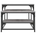 Table basse sonoma gris 102x60x45 cm bois d'ingénierie