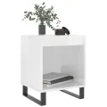 Tables de chevet 2 pcs blanc brillant 40x35x50 cm