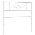 Tête de lit métal blanc 90 cm