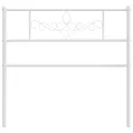 Tête de lit métal blanc 90 cm