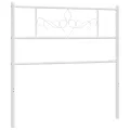 Tête de lit métal blanc 90 cm