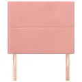 Têtes de lit 2 pcs Rose 90x5x78/88 cm Velours