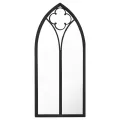 Miroir Noir 100x45 cm Fer pour utilisation à l'intérieur