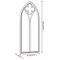 Miroir Noir 100x45 cm Fer pour utilisation à l'intérieur