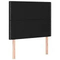 cadre de lit avec matelas Noir 90x200 cm Tissu
