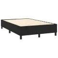cadre de lit avec matelas LED Noir 120x200cm Velours